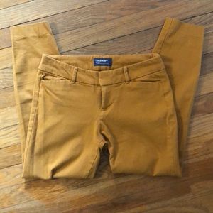 Mustard yellow ankle pants